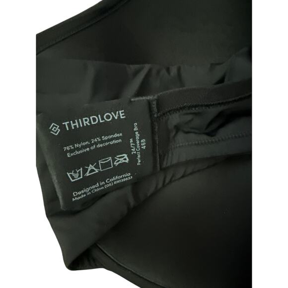 Third Love Perfect Full Coverage Underwire Bra in Black Size 46B - Picture 10 of 10